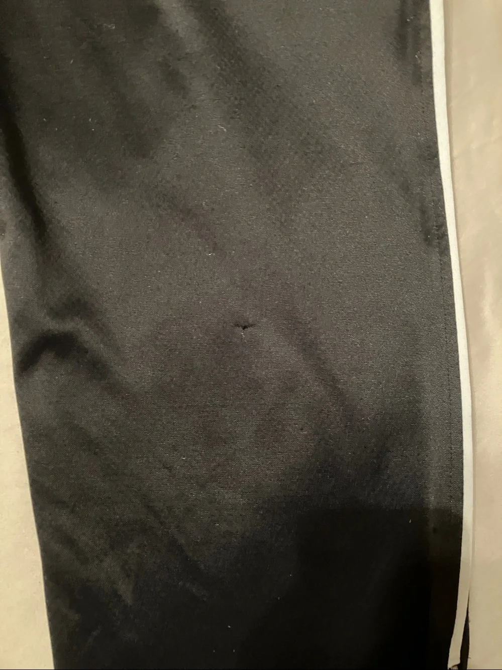 Nike Black Track Pants with White Swoosh and Side Stripe - Picture 10 of 10